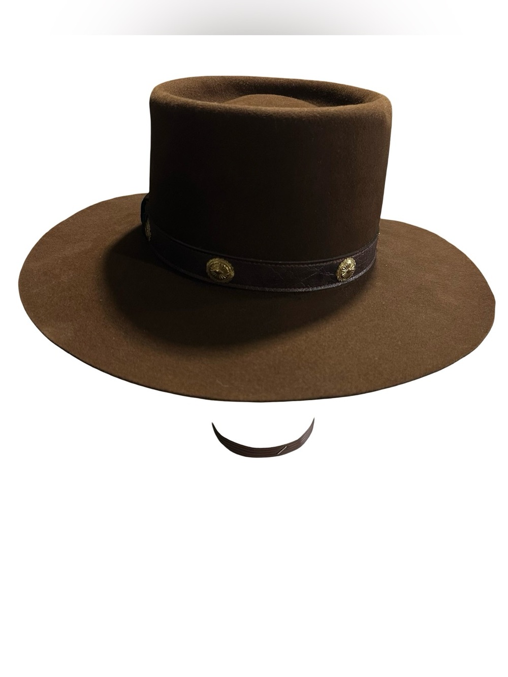 Vtg 1970s Resistol Stagecoach Brown Fur Felt Western Cowboy Hat Richardson Sz 7
